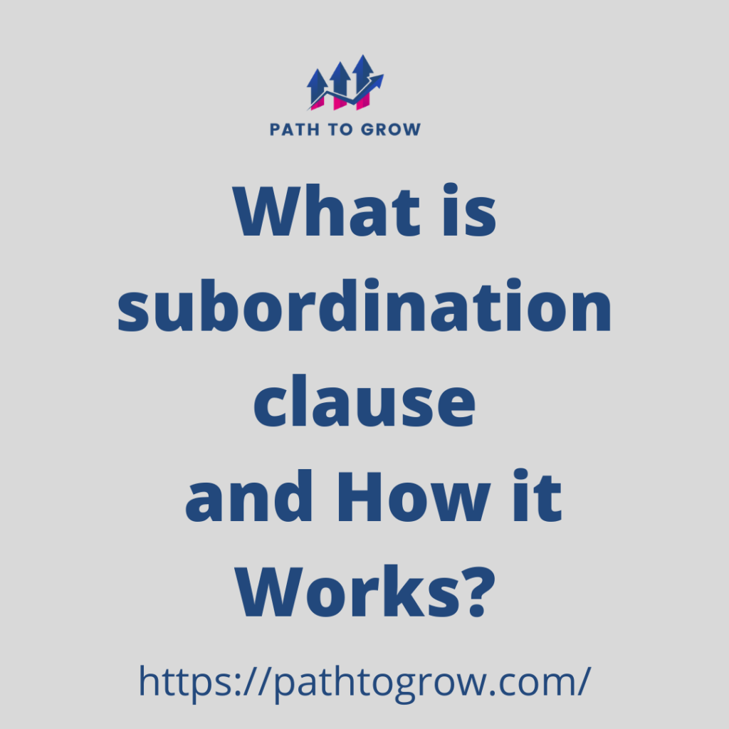 subordination clause